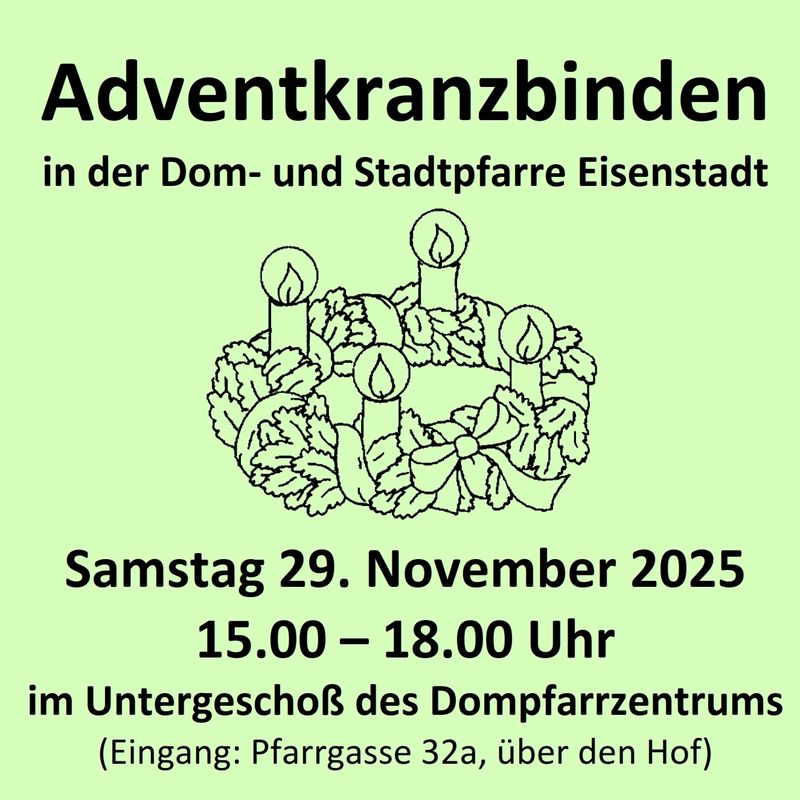 Adventkranzbinden